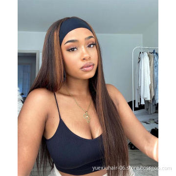 new cheap wholesale unprocessed 100% brazilian human Natural raw virgin remy straight kinky curly hair headband Wigs vendors